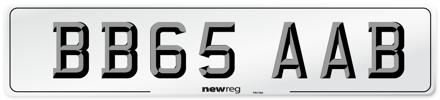 BB65 AAB Number Plate from New Reg
